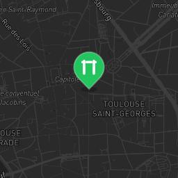 Map showing where Outdoor workout - Toulouse - Calisthenics workout is