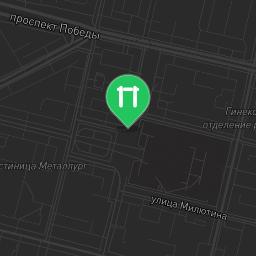 Map showing where Cherepovets - Fitness Park - Почта России 162626 is