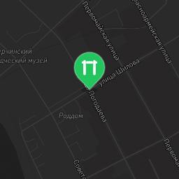 Map showing where Andronnikovskoe - Street Workout Park - 673400 is