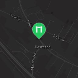 Map showing where Bodyweight fitness - Deszczno - Calisthenics workout is
