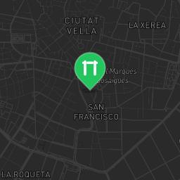 Map showing where Valencia - Calisthenics Park - Carrer De Mendizábal is