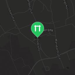 Map showing where Be Strong workout park Csákberény is