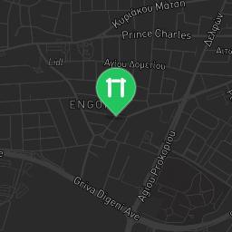 Map showing where Engomi - Outdoor Fitness Exercise Stations - Melinas Merkouri is
