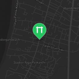 Map showing where Jimbaran - Calisthenics Park - Bali is