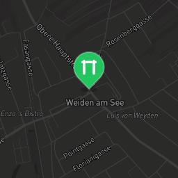 Map showing where Calisthenics Park direkt neben dem Spielplatz Weiden am See is