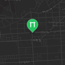Map showing where Outdoor Fitness Jinju-si is