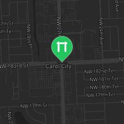 Map showing where Fitness Court Betty T. Ferguson Recreational Complex - Miami Gardens, FL is
