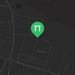 Map showing where Zaborevskoe - Street Workout Park - 390531 is