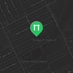 Map showing where Fitness Court Keyworth Stadium - Hamtramck Recreation District Complex - Hamtramck, MI is