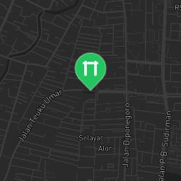 Map showing where Denpasar Outdoor Gym is