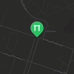 Map showing where Kolpashevskoe - Aire de Fitness - 636462 is