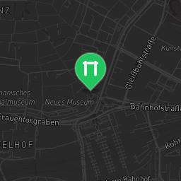 Map showing where Nuremberg - Parkour Park - Westtorzwinger is