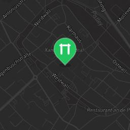 Map showing where Xanten - Street Workout Park - Ostwall is