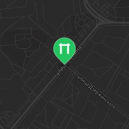Map showing where Noyabrsk - Street Workout Park - Детский парк is