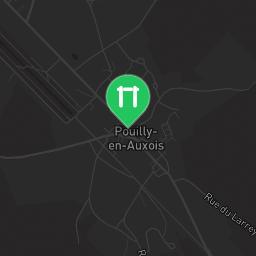 Map showing where Parc de Pouilly en Auxois is