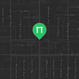 Map showing where Outdoor workout - Fontana - Calisthenics workout is