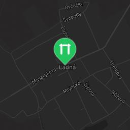 Map showing where Ladná - Street Workout Park - Czech Republic is
