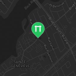 Map showing where Cegep Gerald Godin Public Calisthenics Park is