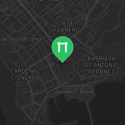 Map showing where Outdoor Gym Los Lances is