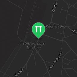 Map showing where BeStrong workout park Tököl is