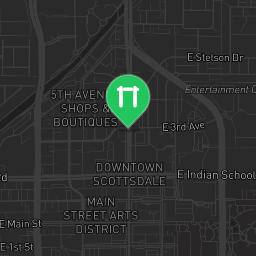 Map showing where Scottsdale - Outdoor Exercise Park - Chapparral Park is