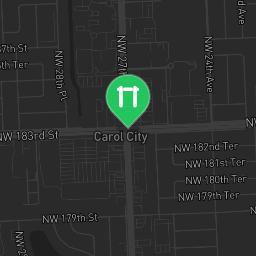 Map showing where Fitness Court Brentwood Park - Miami Gardens, FL - National Fitness Campaign is