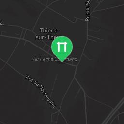 Map showing where Bodyweight training - Thiers-sur-Thève - Calisthenics workout is