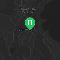 Map showing where Son Parc - Outdoor Exercise Gym - Menorca is
