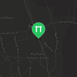 Map showing where Be Strong workout parkv Zámoly is