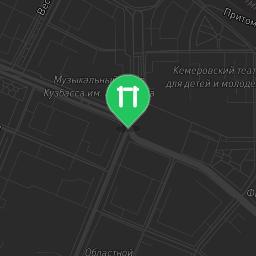 Map showing where Kemerovo - Street Workout Park - Центр Охраны Зрения is