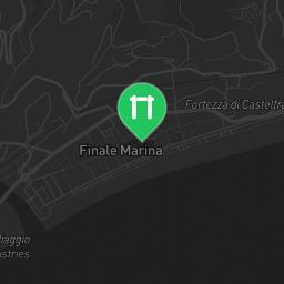 Map showing where Finale Ligure is