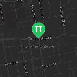 Map showing where Outdoor Fitness Tecumseh is