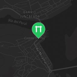 Map showing where Outdoor Fitness Park in san vicente de la baquera is