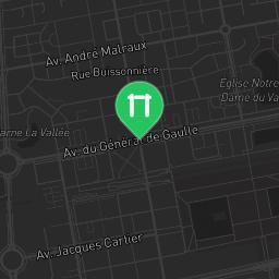 Map showing where Outdoor workout - Bussy-Saint-Georges - Calisthenics workout is