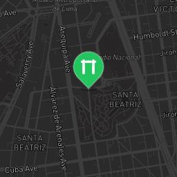 Map showing where Bodyweight fitness - Lima - - Calisthenics workout is