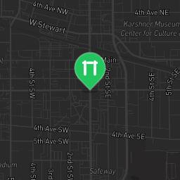 Map showing where Outdoor workout - Puyallup - Calisthenics workout is