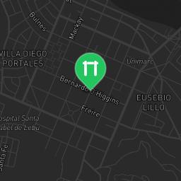 Map showing where Parque de Calistenia Playa Lebu is
