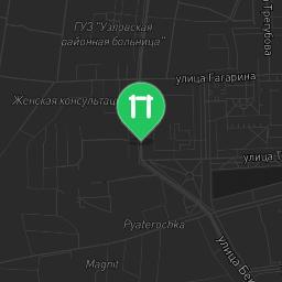 Map showing where Uzlovaya - Calisthenics Gym - Sberbank of Russia is