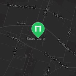 Map showing where Outdoor Fitness Solec-Zdrój is