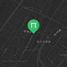 Map showing where Outdoor fitness - Shulin District - Calisthenics workout is