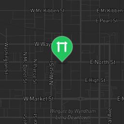 Map showing where Fitness Court Riverwalk - Exercise Stations is