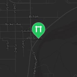 Map showing where Acton - Calisthenics Geräte - Acton Park is