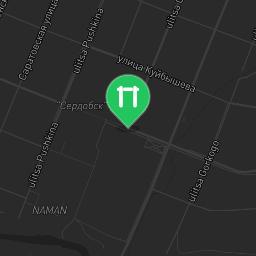 Map showing where Outdoor gym - Serdobsk - Calisthenics workout is