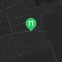 Map showing where Rvl13 Workout Park Vestec is