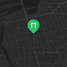 Map showing where Calais - Calisthenics Park - Kenguru.PRO is