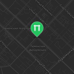 Map showing where Tyumen - Aire de Fitness - Сквер Семейный is