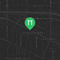 Map showing where Outdoor Gym Tarzana Park is