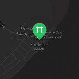 Map showing where Outdoor Gym Kurrimine beach is