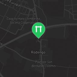 Map showing where Public gym park - Rodengo-Saiano - Calisthenics workout is