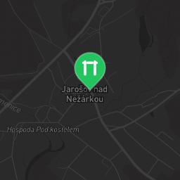 Map showing where Workout station Jarošov nad Nežárkou is